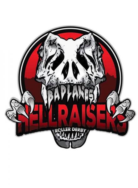 Badlands Hellraisers Roller Derby logo